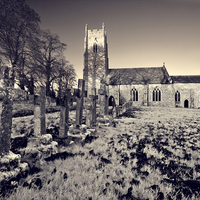 Buy canvas prints of St Andrew Honningham by Darren Burroughs
