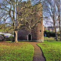 Buy canvas prints of Cow Tower Norwich Riverside by Darren Burroughs
