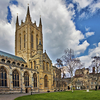Buy canvas prints of St Edmundsbury Cathedral by Darren Burroughs