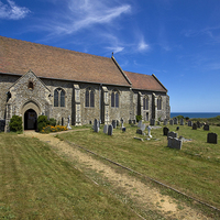 Buy canvas prints of  All Saints Mundesley by Darren Burroughs