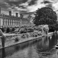 Buy canvas prints of The Backs, Clare and  Kings College Cambridg  by Darren Burroughs