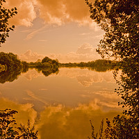 Buy canvas prints of lake Reflections by Darren Burroughs