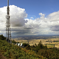 Buy canvas prints of The Wrekin. View with Communications mast. by Darren Burroughs