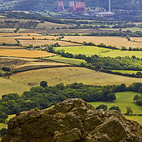 Buy canvas prints of Ironbridge power station from the Wrekin by Darren Burroughs