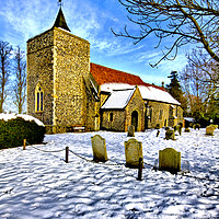 Buy canvas prints of St Michael's Church Long Stratton by Darren Burroughs