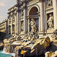 Buy canvas prints of The Trevi Fountain Rome by Darren Burroughs