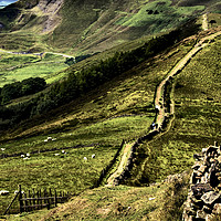 Buy canvas prints of The Great Ridge Derbyshire by Darren Burroughs