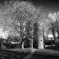 Buy canvas prints of Cow Tower Norwich by Darren Burroughs