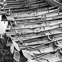 Buy canvas prints of Rowboats on the Stour at Dedham by Darren Burroughs