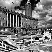 Buy canvas prints of Norwich City Hall by Darren Burroughs