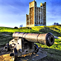 Buy canvas prints of Orford castle by Darren Burroughs