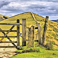 Buy canvas prints of The Great Ridge Castleton In The Peak District. by Darren Burroughs