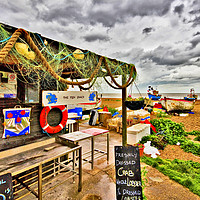 Buy canvas prints of The Fish Shack Aldeburgh. by Darren Burroughs