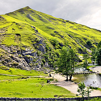 Buy canvas prints of Stepping Stones at Dovedale by Darren Burroughs