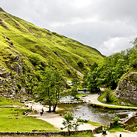 Buy canvas prints of Stepping Stones at Dovedale by Darren Burroughs