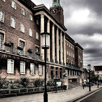 Buy canvas prints of Norwich City Hall.  by Darren Burroughs
