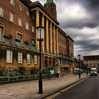 Buy canvas prints of Norwich City Hall Time lapse by Darren Burroughs