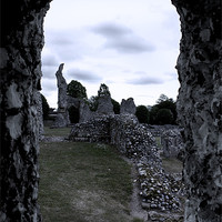 Buy canvas prints of A Different Time. Thetford Priory by Darren Burroughs