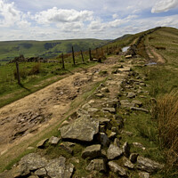 Buy canvas prints of The Great Ridge Derbyshire. by Darren Burroughs
