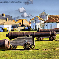 Buy canvas prints of Canons at Southwold by Darren Burroughs