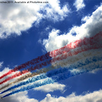 Buy canvas prints of Red Arrows At Goodwood Festival by Mark Purches