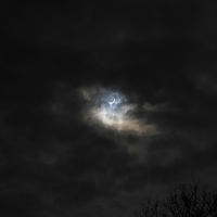Buy canvas prints of Partial Solar Eclipse in England March 2015 by Mark Purches