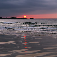 Buy canvas prints of Beautiful St Ives Sunset, Porthmeor Beach Cornwall by Mark Purches