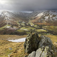 Buy canvas prints of The Glaciated Valley Of Boredale by Steve Glover