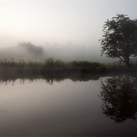 Buy canvas prints of Mist On The Leeds & Liverpool Canal by Steve Glover