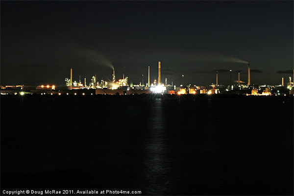 Southampton docks at night Picture Board by Doug McRae