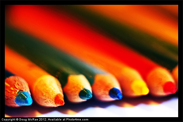 Colour pencils Picture Board by Doug McRae