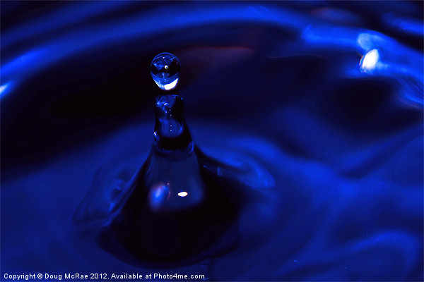 Blue splash Picture Board by Doug McRae