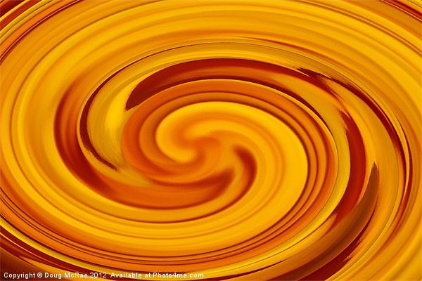 Yellow swirl Picture Board by Doug McRae