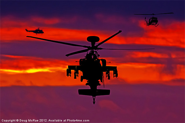 Apache sunset Picture Board by Doug McRae