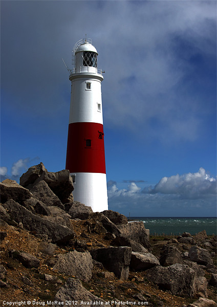 Portland Bill Lighthouse Picture Board by Doug McRae