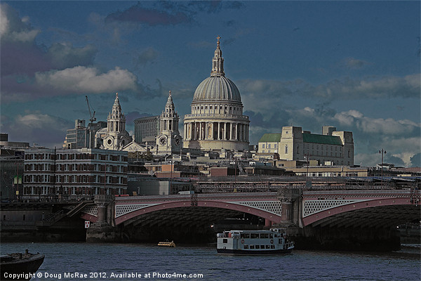 St Paul's Cathedral Picture Board by Doug McRae
