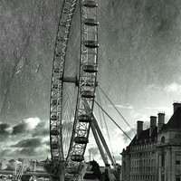 Buy canvas prints of london eye by Doug McRae
