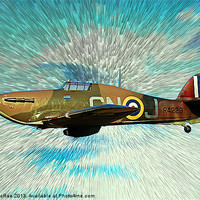 Buy canvas prints of Hawker Hurricane by Doug McRae