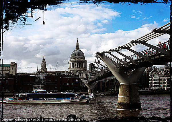 St Pauls London Picture Board by Doug McRae