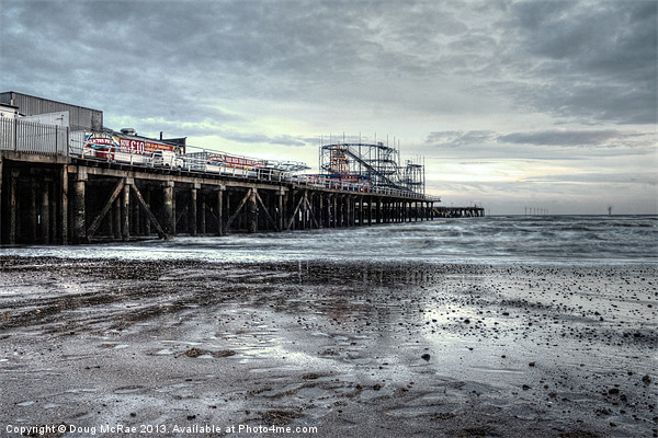 Pier at Clacton-on-Sea Picture Board by Doug McRae