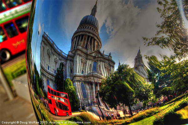 St Pauls Cathedral in abstract Picture Board by Doug McRae