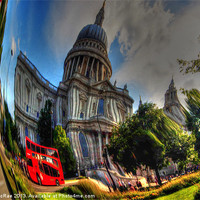 Buy canvas prints of St Pauls Cathedral in abstract by Doug McRae