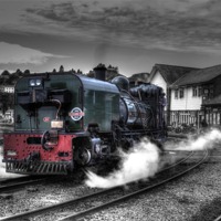 Buy canvas prints of Steam train by Doug McRae