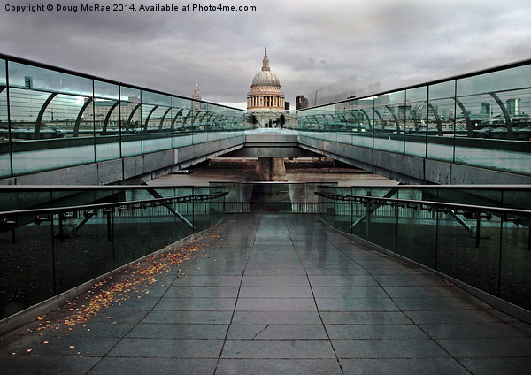 St Pauls from the Millennium Bridge Picture Board by Doug McRae