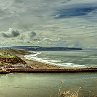 Buy canvas prints of  Whitby bay by Doug McRae