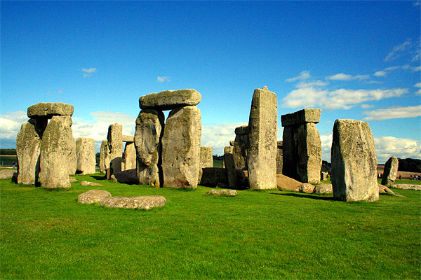 a summers day at stonehenge Picture Board by Doug McRae