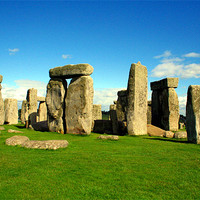 Buy canvas prints of a summers day at stonehenge by Doug McRae
