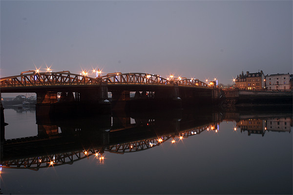 Old Rochester bridge at twilight Picture Board by Doug McRae