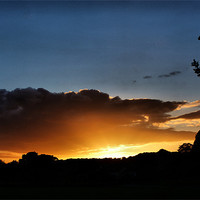 Buy canvas prints of Saltaire Sunset by Sandi-Cockayne ADPS