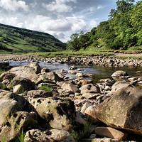 Buy canvas prints of River Swale at Swaledale by Sandi-Cockayne ADPS